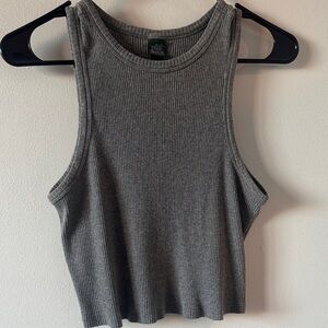Wild Fable Charcoal Ribbed Tank Top